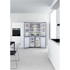 Whirlpool WQ9 U2L inox, Side-by-Side, Hűtő:388L, Fagyasztó:206L, Total No frost hűtőszekrény