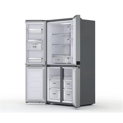 Whirlpool WQ9 U2L inox, Side-by-Side, Hűtő:388L, Fagyasztó:206L, Total No frost hűtőszekrény