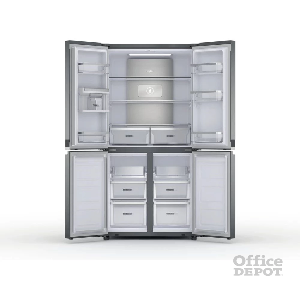 Whirlpool WQ9 U2L inox, Side-by-Side, Hűtő:388L, Fagyasztó:206L, Total No frost hűtőszekrény