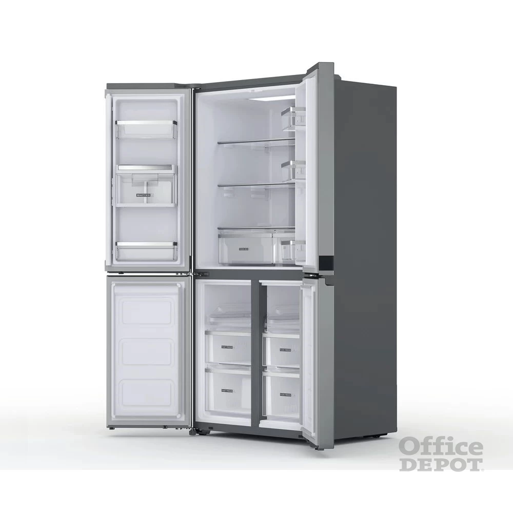 Whirlpool WQ9 U2L inox, Side-by-Side, Hűtő:388L, Fagyasztó:206L, Total No frost hűtőszekrény