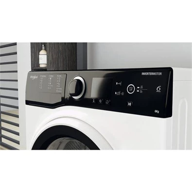 Whirlpool WRBSS 6249 S EU fehér, elöltöltős, keskeny, max.1200ford., 6 kg, mosógép (Újszerű)