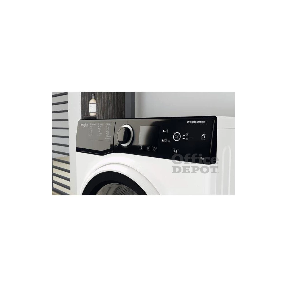 Whirlpool WRBSS 6249 S EU fehér, elöltöltős, keskeny, max.1200ford., 6 kg, mosógép (Újszerű)