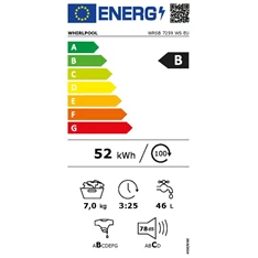 Whirlpool WRSB 7259 WS EU keskeny elöltöltős mosógép Whirlpool WRSB 7259 WS EU keskeny elöltöltős mosógép