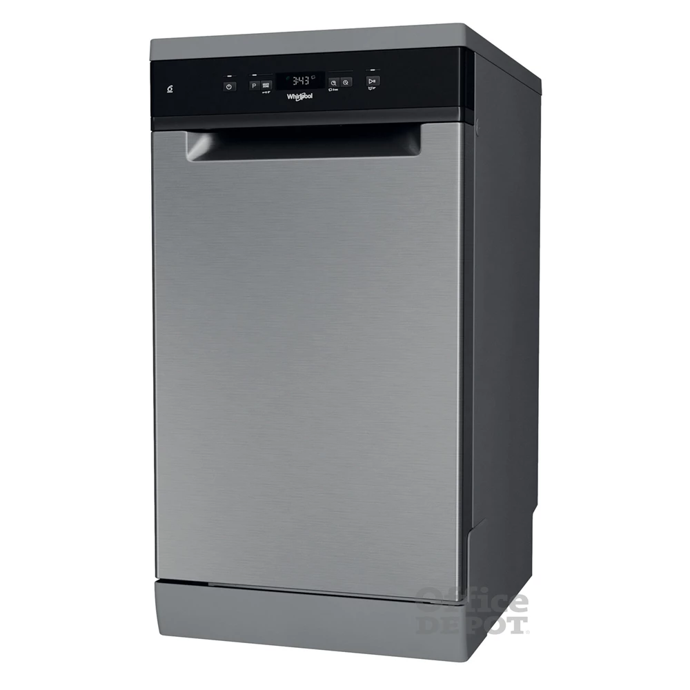 Whirlpool WSFC 3M17 X inox, programok száma: 6, keskeny szabadonálló, 10 terítékes mosogatógép 