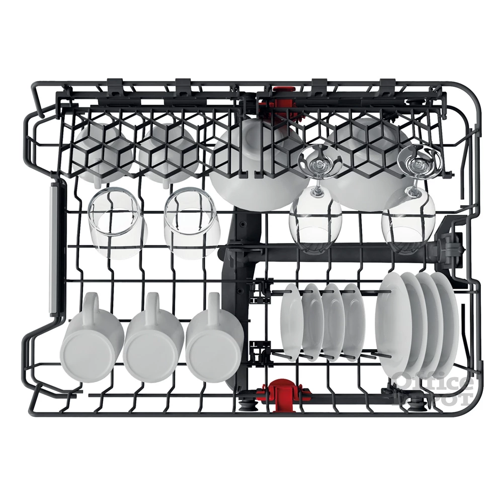 Whirlpool WSFO 3O23 PF X inox, programok száma: 7, keskeny szabadonálló, 10 terítékes mosogatógép 