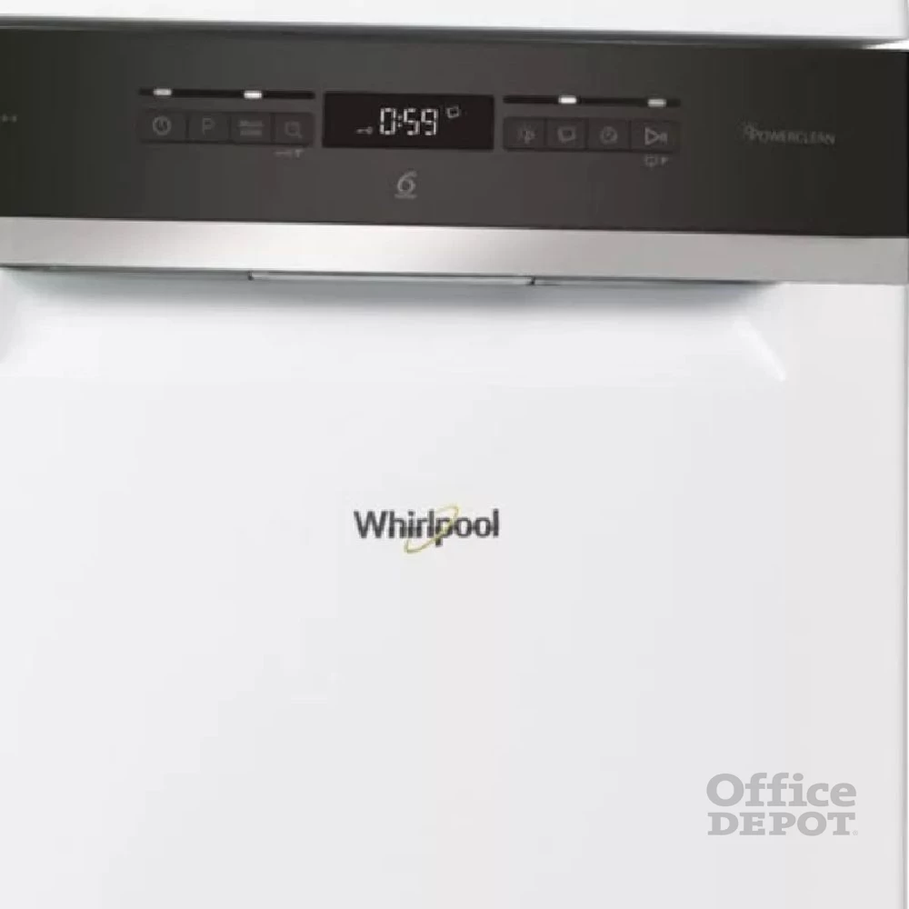 Whirlpool WSFO 3O34 PF fehér, programok száma: 8, keskeny szabadonálló, 10 terítékes mosogatógép 