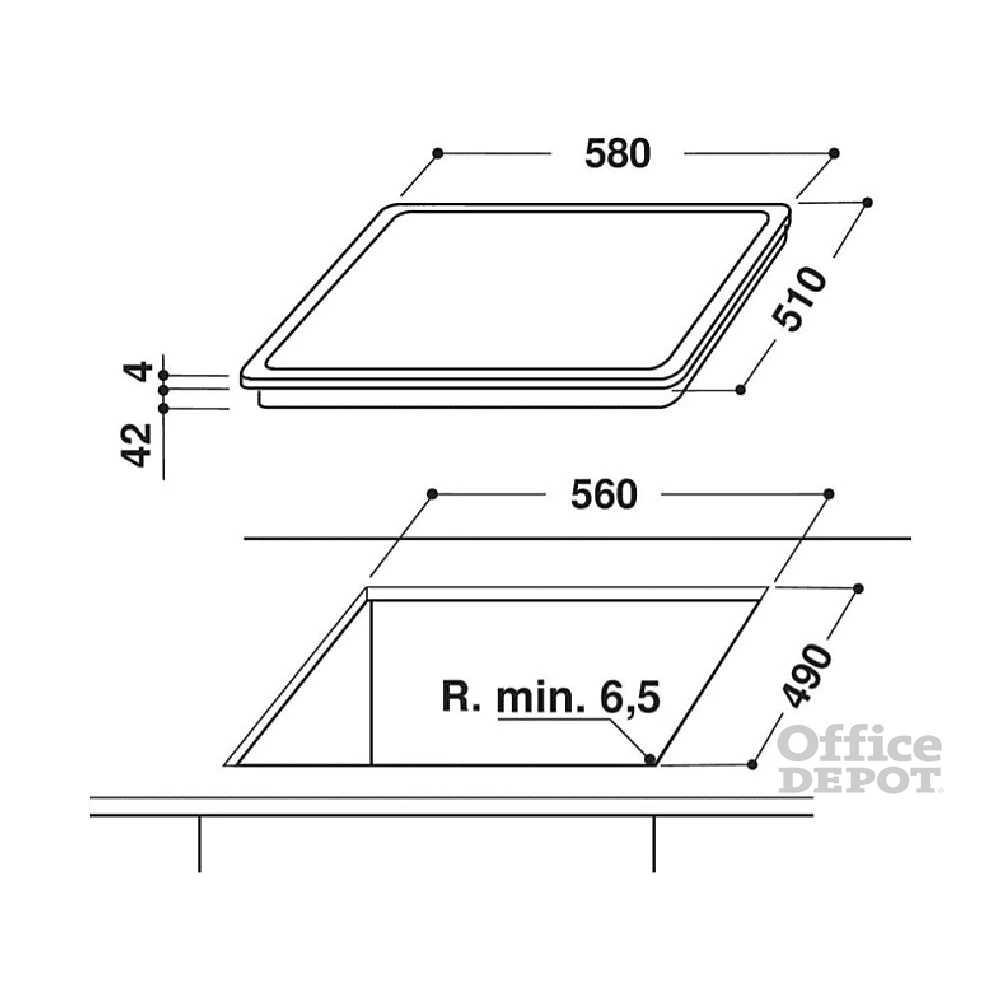 Whirlpool AKT 8601 IX fekete, beépíthető, elektromos üvegkerámia, főzőzóna: 4, beépíthető méret: 56cm, főzőlap