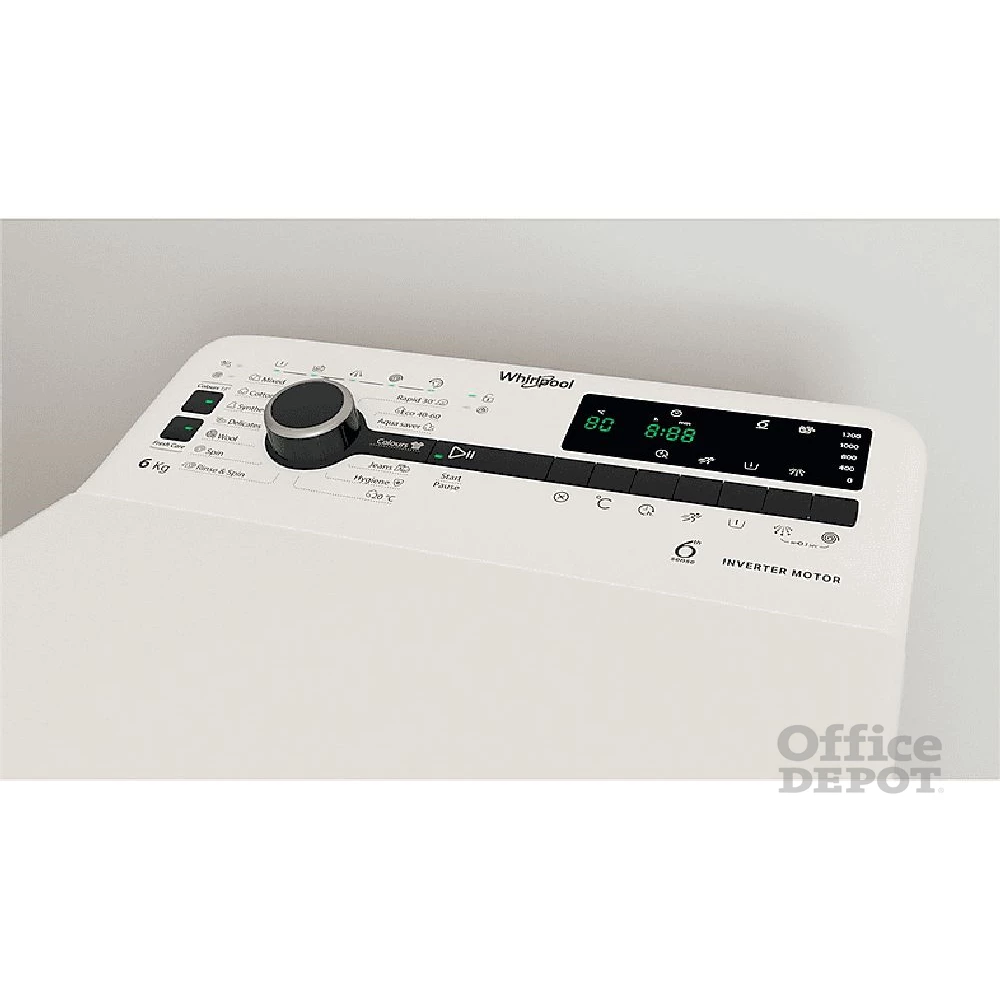 Whirlpool TDLRB 6251BS EU fehér, felültöltős, max.1200ford., 6 kg, mosógép