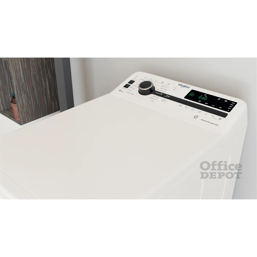 Whirlpool TDLRB 6251BS EU fehér, felültöltős, max.1200ford., 6 kg, mosógép