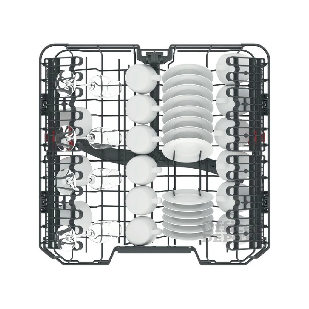 Whirlpool WIC 3C34 PFE S programok száma: 10, beépíthető, 14 terítékes mosogatógép 