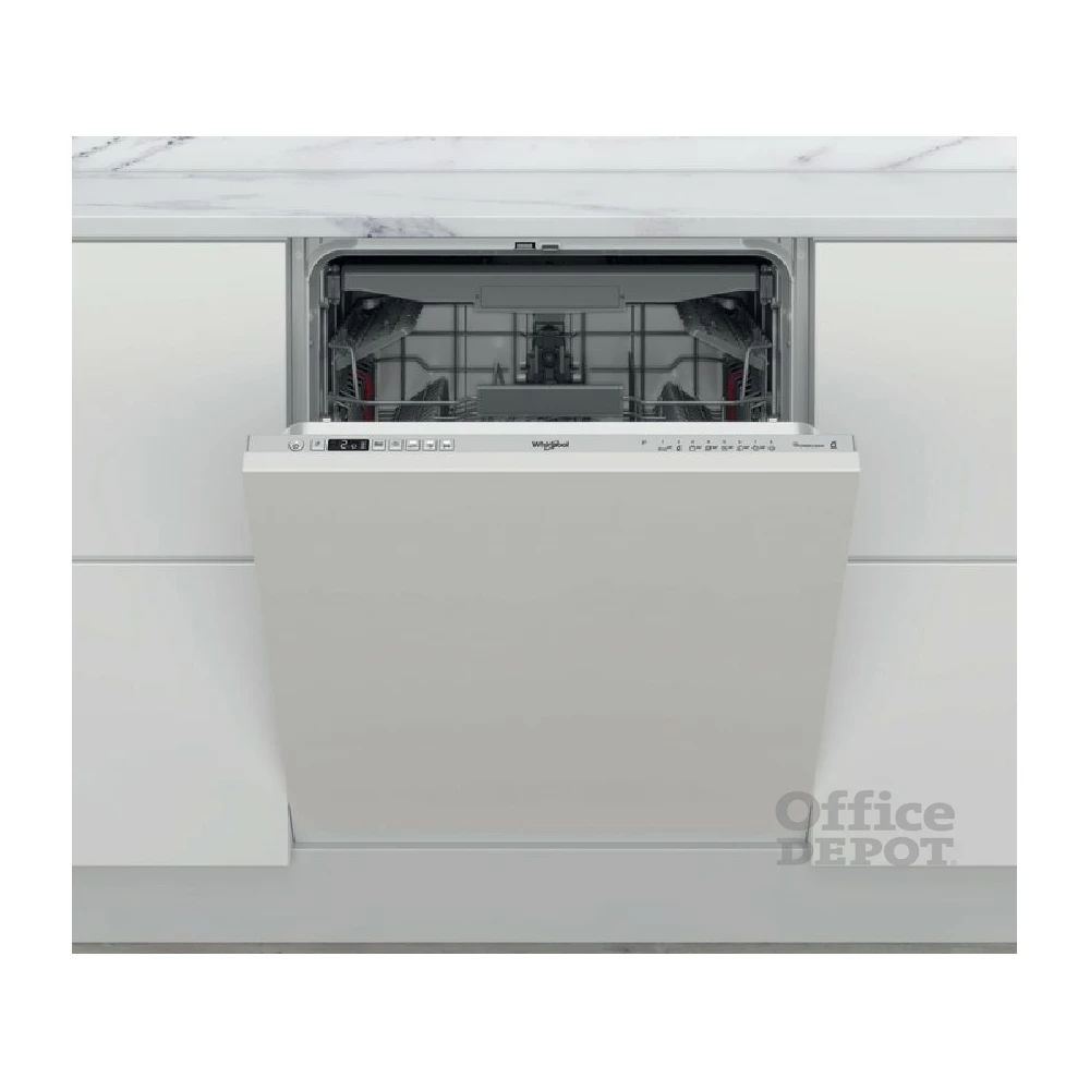 Whirlpool WIC 3C34 PFE S programok száma: 10, beépíthető, 14 terítékes mosogatógép 