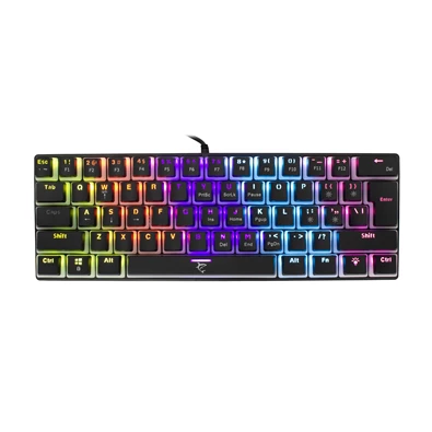 White Shark ASHIKO GK-2202B/R-US fekete mechanikus (red switch) gamer billentyűzet White Shark ASHIKO GK-2202B/R-US fekete mechanikus (red switch) gamer billentyűzet