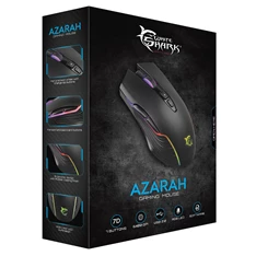 White Shark AZARAH GM-5003 6400dpi fekete gamer egér White Shark AZARAH GM-5003 6400dpi fekete gamer egér
