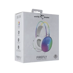 White Shark FIREFLY GH-2342W fehér gamer fejhallgató