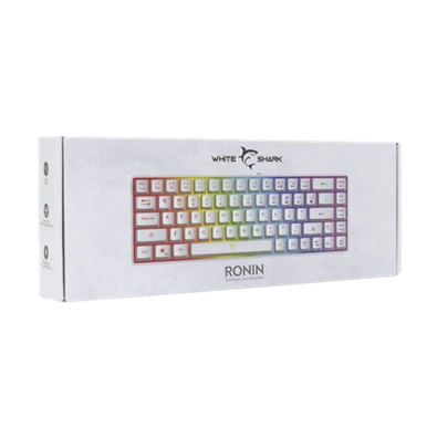 White Shark GK-2201W-HU RONIN-W fehér gamer billentyűzet White Shark GK-2201W-HU RONIN-W fehér gamer billentyűzet