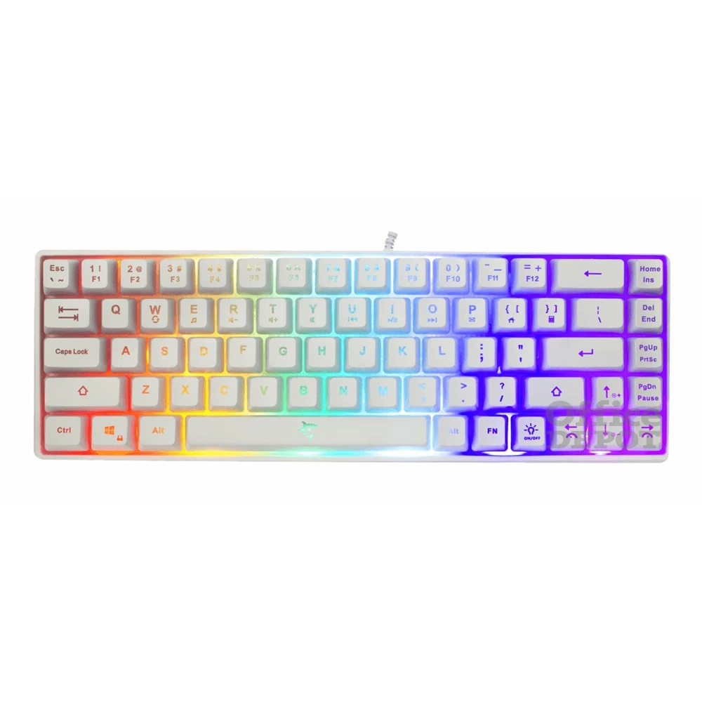 White Shark GK-2201W-HU RONIN-W fehér gamer billentyűzet