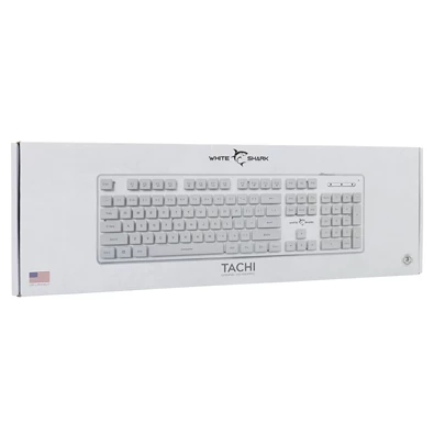 White Shark GK-003241W-US Tachi US fehér gamer billentyűzet White Shark GK-003241W-US Tachi US fehér gamer billentyűzet