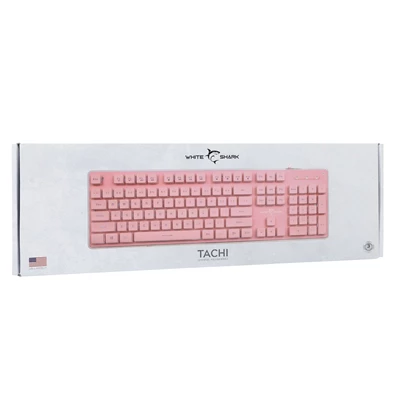 White Shark GK-003441P-US Tachi US pink gamer billentyűzet White Shark GK-003441P-US Tachi US pink gamer billentyűzet