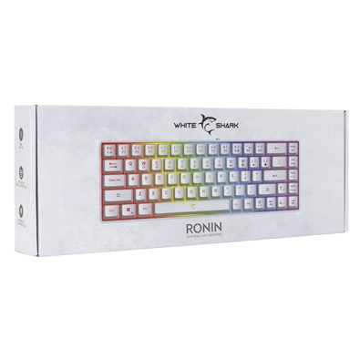 White Shark GK-2201W-HU RONIN-W fehér gamer billentyűzet White Shark GK-2201W-HU RONIN-W fehér gamer billentyűzet
