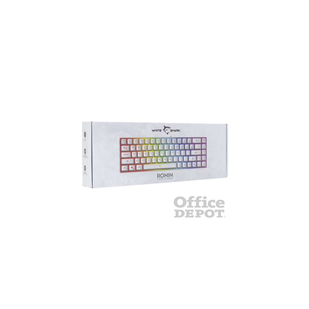 White Shark GK-2201W-HU RONIN-W fehér gamer billentyűzet