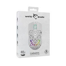 White Shark GM-5018W Caradoc fehér gamer egér White Shark GM-5018W Caradoc fehér gamer egér