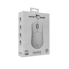 White Shark GRAPHENE WS GM-5014W 6200dpi fehér gamer egér White Shark GRAPHENE WS GM-5014W 6200dpi fehér gamer egér