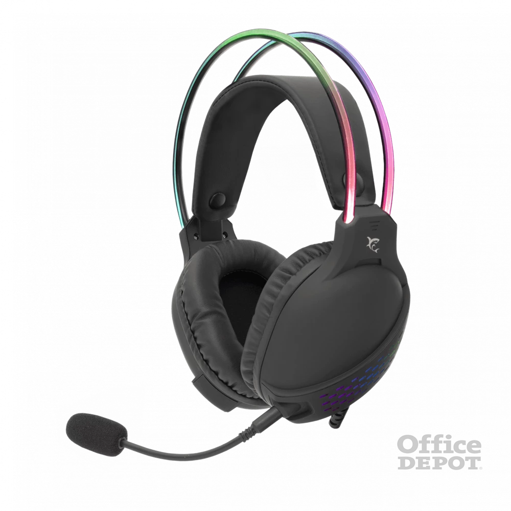 White Shark OX/RGB GH-2140 fekete gamer fejhallgató