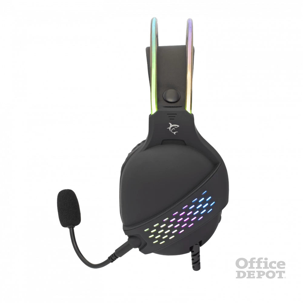 White Shark OX/RGB GH-2140 fekete gamer fejhallgató