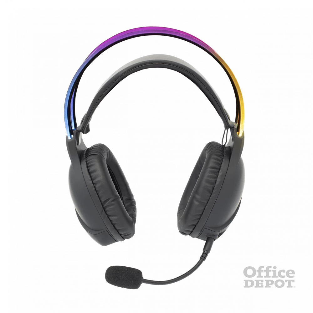 White Shark OX/RGB GH-2140 fekete gamer fejhallgató