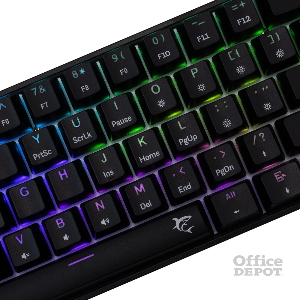 White Shark SHINOBI 2 GK-004123B/BL-HU HUN fekete mechanikus (blue switch) gamer billentyűzet