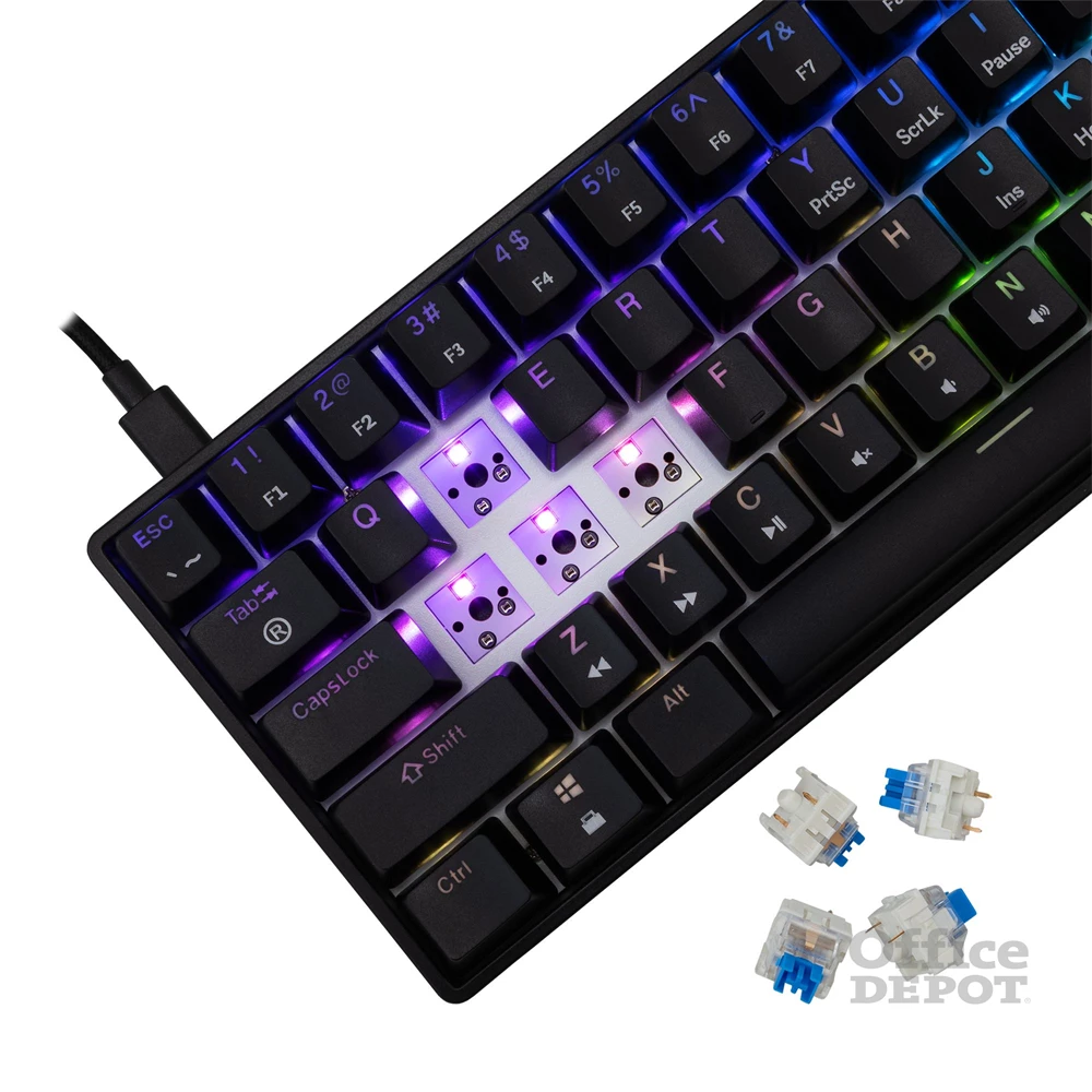 White Shark SHINOBI 2 GK-004123B/BL-HU HUN fekete mechanikus (blue switch) gamer billentyűzet