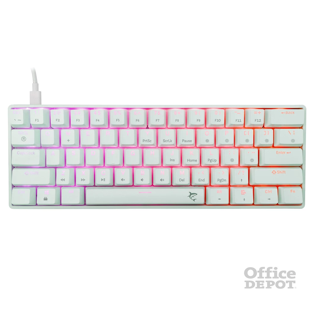 White Shark SHINOBI 2 GK-004213V2-W/R-HU HUN fehér mechanikus (red switch) gamer billentyűzet