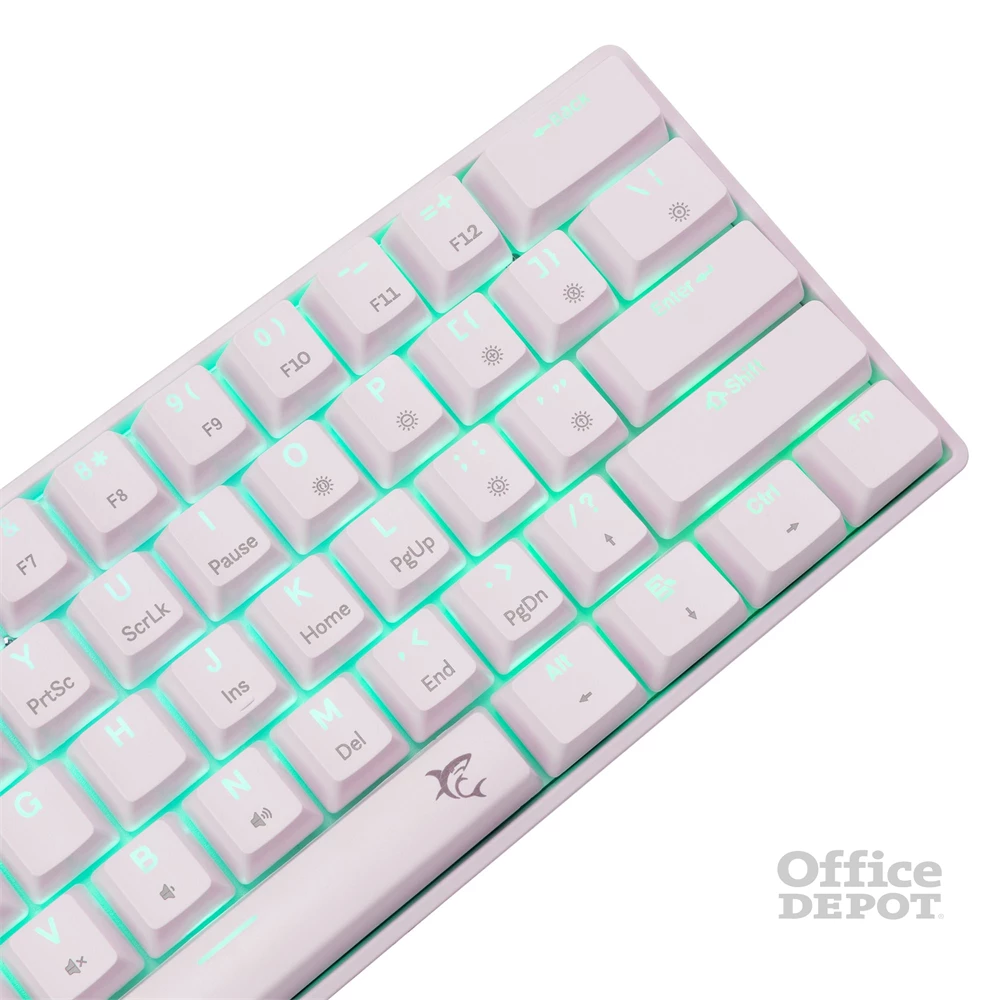 White Shark SHINOBI 2 GK-004213V2-W/R-HU HUN fehér mechanikus (red switch) gamer billentyűzet