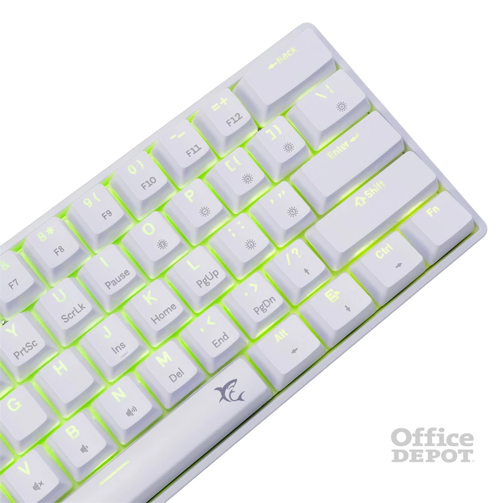 White Shark SHINOBI 2 GK-004223W/BL-HU HUN fehér mechanikus (blue switch) gamer billentyűzet