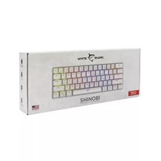 White Shark SHINOBI GK-2022W/R-US fehér mechanikus (red switch) gamer billentyűzet White Shark SHINOBI GK-2022W/R-US fehér mechanikus (red switch) gamer billentyűzet