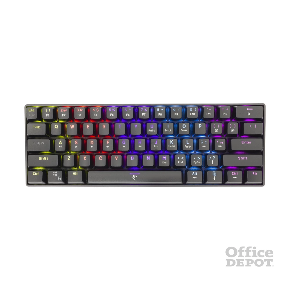 White Shark SHINOBI GK-2022B/BL-US fekete mechanikus (blue switch) gamer billentyűzet
