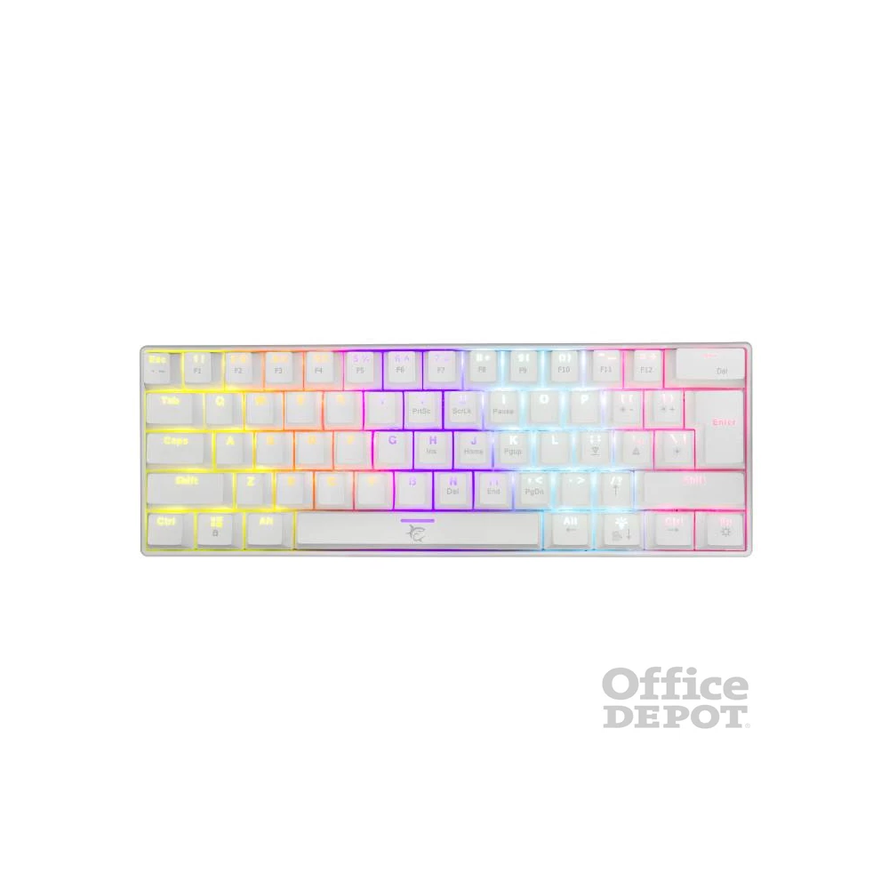 White Shark SHINOBI GK-2022W/BL-HU fehér mechanikus (blue switch) gamer billentyűzet