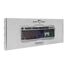 White Shark VIKING 2 GK-1924HU ezüst/fekete gamer billentyűzet White Shark VIKING 2 GK-1924HU ezüst/fekete gamer billentyűzet