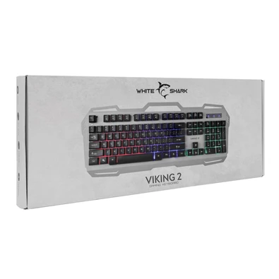 White Shark VIKING 2 GK-1924HU ezüst/fekete gamer billentyűzet White Shark VIKING 2 GK-1924HU ezüst/fekete gamer billentyűzet