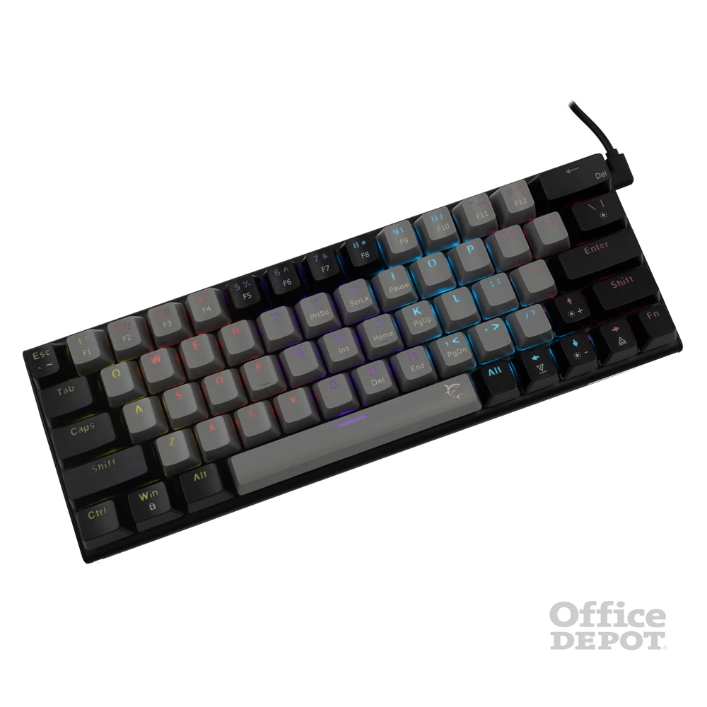 White Shark WAKIZASHI GK-002172-G-B/BL-US szürke/fekete mechanikus gamer billentyűzet