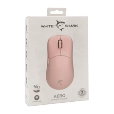 White Shark WS GM-5015P AERO-B vezeték nélküli rózsaszín gamer egér White Shark WS GM-5015P AERO-B vezeték nélküli rózsaszín gamer egér