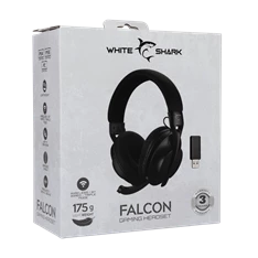 White Shark WS WGH-2441B FALCON-B vezeték nélküli fekete gamer headset White Shark WS WGH-2441B FALCON-B vezeték nélküli fekete gamer headset