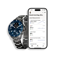 Withings ScanWatch Nova hibrid 42mm kék okosóra Withings ScanWatch Nova hibrid 42mm kék okosóra