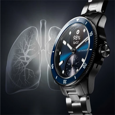 Withings ScanWatch Nova hibrid 42mm kék okosóra Withings ScanWatch Nova hibrid 42mm kék okosóra