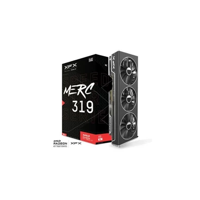 XFX Speedster MERC 319 RX 7800 XT Black Edition AMD 16GB GDDR6 256bit PCIe videókártya XFX Speedster MERC 319 RX 7800 XT Black Edition AMD 16GB GDDR6 256bit PCIe videókártya