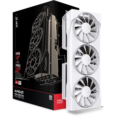 XFX Swift Radeon RX 9070 OC White Triple Fan Gaming Edition AMD 16GB GDDR6 256bit PCIe videókártya XFX Swift Radeon RX 9070 OC White Triple Fan Gaming Edition AMD 16GB GDDR6 256bit PCIe videókártya