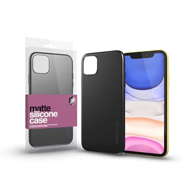 XPRO 118190 iPhone 11 Matte ultravékony fekete szilikon hátlap XPRO 118190 iPhone 11 Matte ultravékony fekete szilikon hátlap