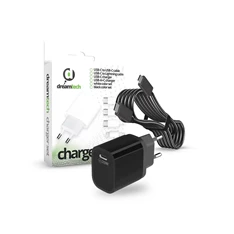 Dreamtech 126297 PD Type-C 20W QC3.0 univerzális fekete hálózati töltő Type-C kábellel Dreamtech 126297 PD Type-C 20W QC3.0 univerzális fekete hálózati töltő Type-C kábellel