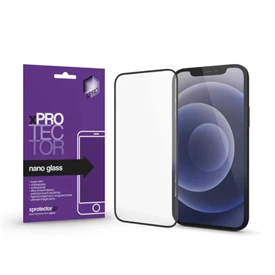 XPRO 126650 iPhone 14 Pro Max Nano Glass fekete kerettel kijelzővédő fólia XPRO 126650 iPhone 14 Pro Max Nano Glass fekete kerettel kijelzővédő fólia