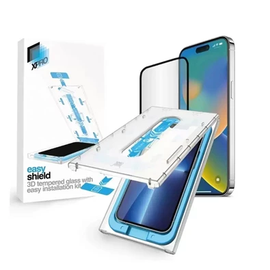 XPRO 128854 iPhone 15 Plus Easy Shield Tempered Glass 3D üveg kijelzővédő fólia XPRO 128854 iPhone 15 Plus Easy Shield Tempered Glass 3D üveg kijelzővédő fólia